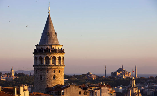 Der Galataturm in Istanbul Der Galataturm in Istanbul