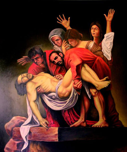 „Die Grablegung Christi“ von Caravaggio in Madrid „Die Grablegung Christi“ von Caravaggio in Madrid