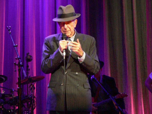Leonard Cohen in concert