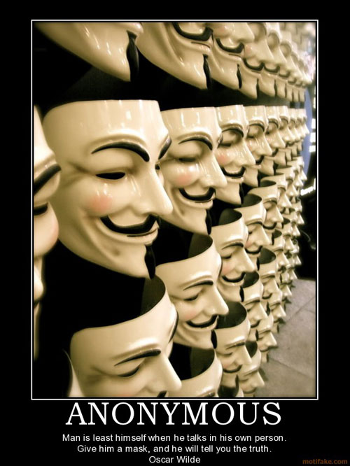 Die Mode von Anonymous und der ‘Merchandise’ in New York