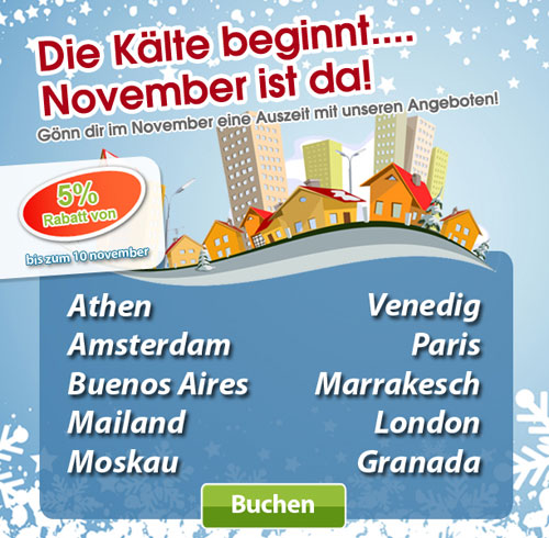 Die Kälte beginnt….November ist da!