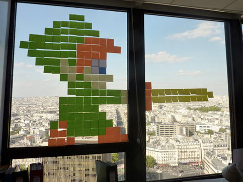 Post-it in Paris, ein urbaner Krieg