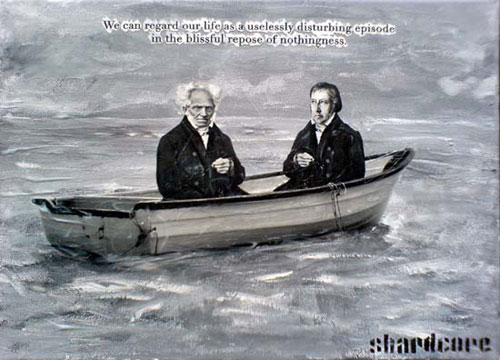 Schopenhauer versus Hegel in der Universität von Berlin