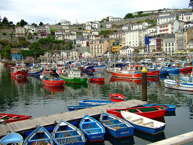 Spanische Küstenstädte in den vier Himmelsrichtungen